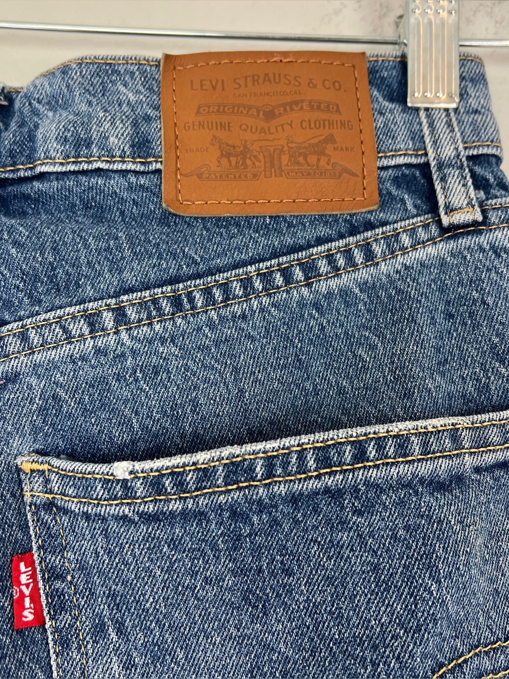 Levi’s 70s High Rise Flare Medium Wash Jeans Western 70s 27 - Picture 7 of 11